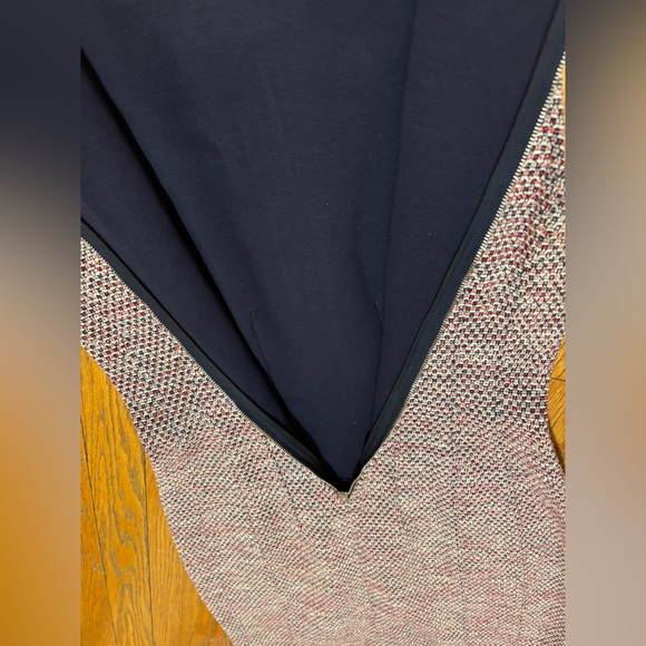 Theory Hourglass Beacon Tweed Dress Pink Navy Multi Sleeveless Size 2 - Picture 7 of 9